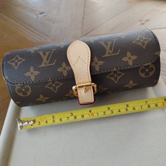 Louis Vuitton Monogram Brown Monogram Watch Travel Pouch (New) - Picture 11 of 12